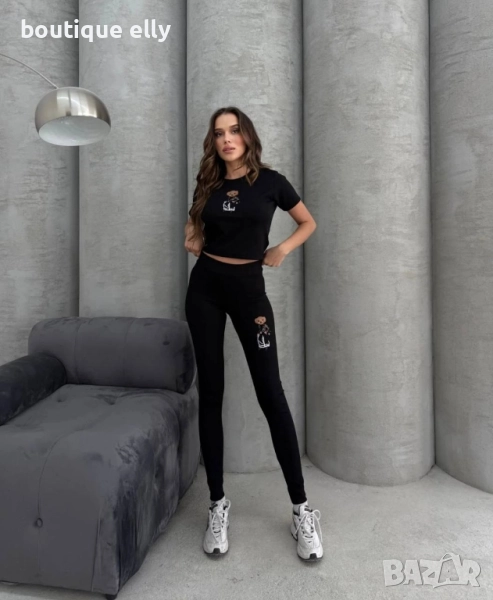 дамски екип- черно, бежово, сиво, снимка 1