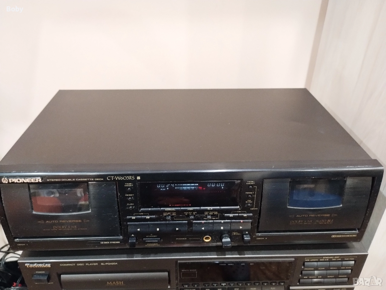 Двукасетен дек Pioneer CT-W603RS, снимка 1