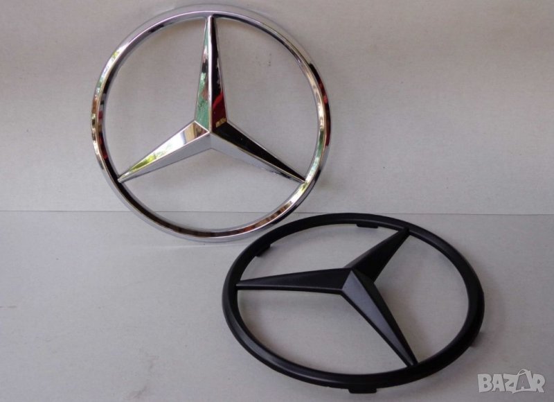 185мм Предна емблема за решетка на Мерцедес Mercedes-Benz W204 W212 W213 W163, снимка 1