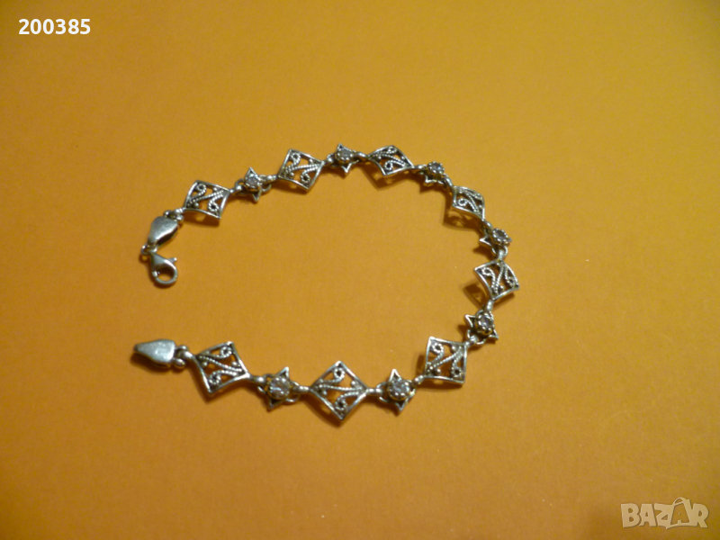 Сребърна гривна, снимка 1