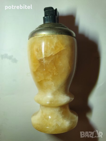 Стара настолна запалка мрамор, снимка 1