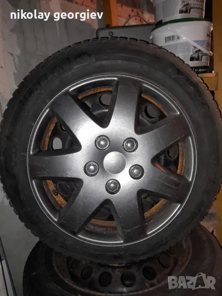 Зимни гуми с железни джанти за Мазда 4 броя комплект., снимка 1