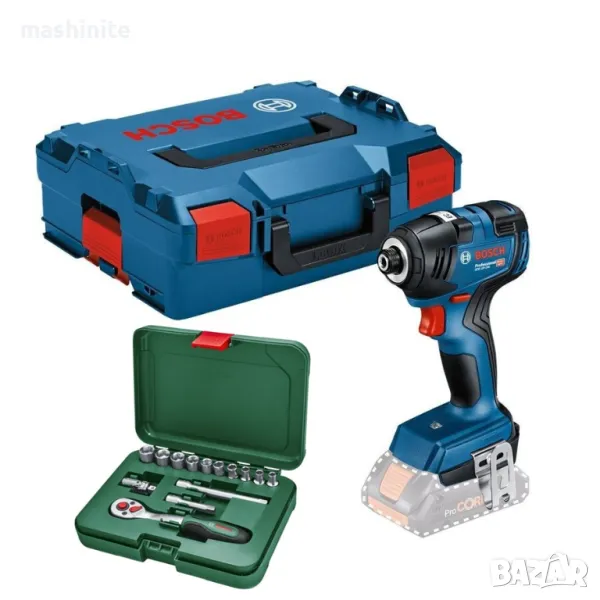 Акумулаторен ударен безчетков винтоверт GDR 18V-200 L-boxx Bosch, снимка 1