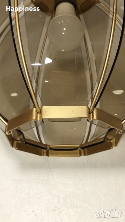 Абажур (Полилей) с 8 стъкла и Нова LED крушка (E27 / 9W / 4000K ), снимка 1