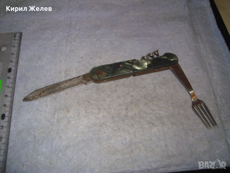 СТАРО КОЛЕКЦИОНЕРСКО КОМБИНИРАНО ДЖОБНО НОЖЧЕ с МАРКИРОВКА 30875, снимка 1