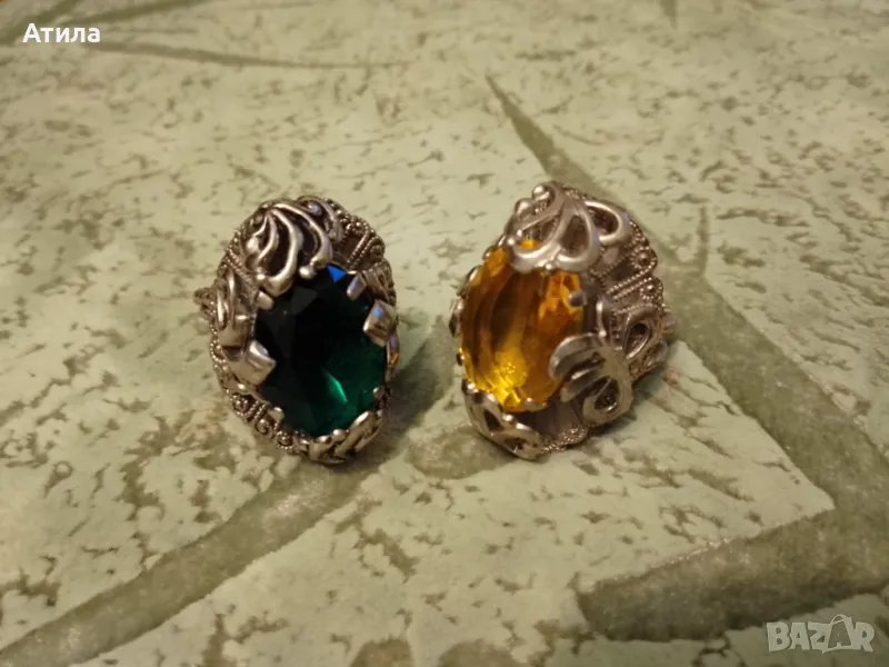 пръстени посребрени, снимка 1