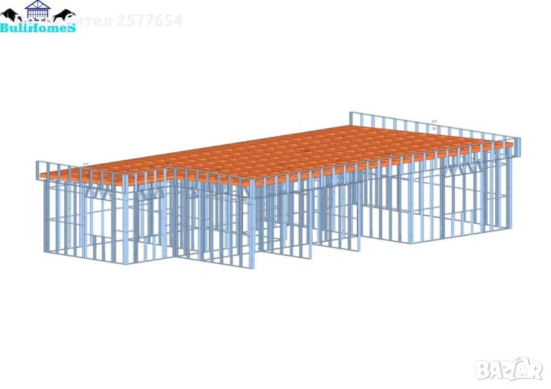 Къща,Бунгало,Преместваема къща,Сглобяеми къщи,Модулни,Жилищни-128м2, снимка 1