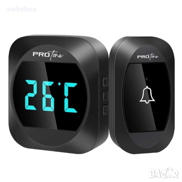 Безжичен звънец с вграден термометър Protone, снимка 1