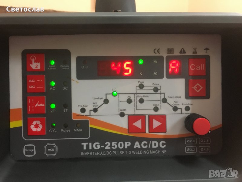 Аргонов апарат TIG250 AC/DC за алуминий с допълнителна функция електрожен, снимка 1