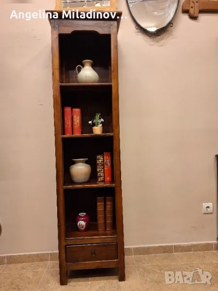 Винтидж шкаф колона орех, снимка 1