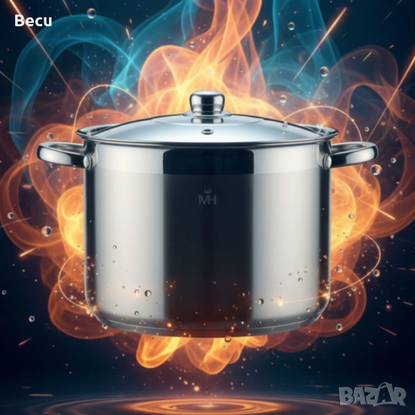 Неръждаема тенджера -  MERCURY HAUS COSMO PREMIUM – издържа натоварване, готви равномерно и служи с , снимка 1