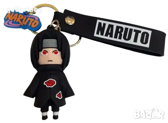 Anime Ключодържател: Гумена фигурка Itachi Uchiha (Naruto), снимка 1