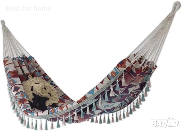 Хамак Бохемия- 120 кг.- 2 ЦВЯТА, снимка 3 - Градински мебели, декорация  - 52589099