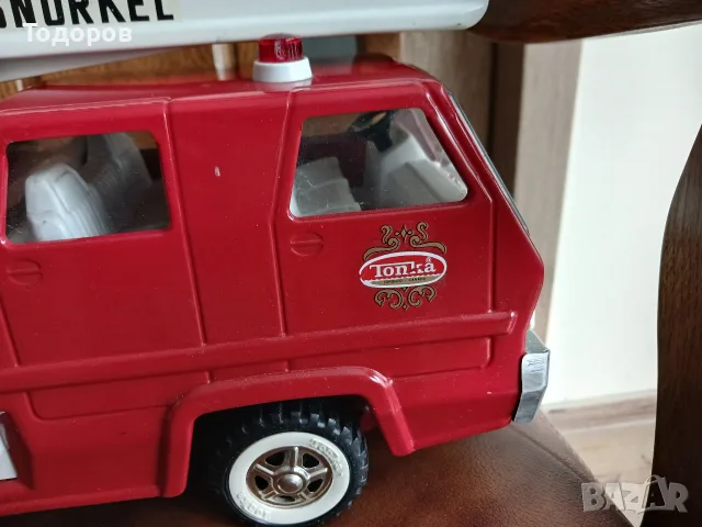 Ретро ламаринена играчка количка  пожарна Tonka , снимка 2 - Колекции - 55851059