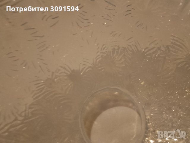 френско стъкло за лампа полюлей 1900г, снимка 8 - Антикварни и старинни предмети - 40825491