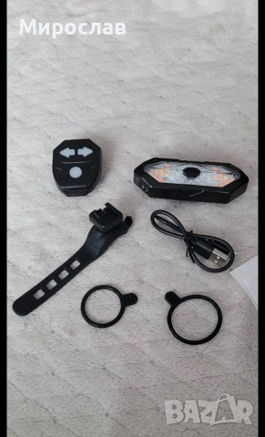 Задна светлина за велосипед с мигач, USB зареждаща се, супер ярка LED светлина 