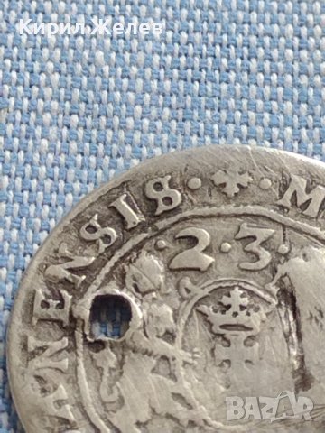 Сребърна монета 16 гроша 1623г. Сигизмунд трети Данциг 5184, снимка 10 - Нумизматика и бонистика - 42891117