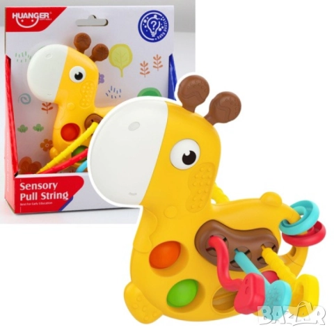 Сензорна играчка Montessori жирафче, снимка 5 - Образователни игри - 52378573