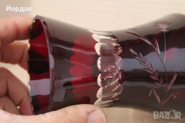 Кристална ваза ''бохемия'', снимка 12 - Вази - 49651669