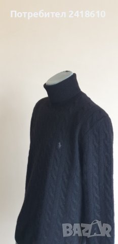 POLO Ralph Lauren Cable Wool / Cashmere POLO Mens Size M НОВО! ОРИГИНАЛ! Мъжки Пуловер Поло!, снимка 9 - Пуловери - 44459093