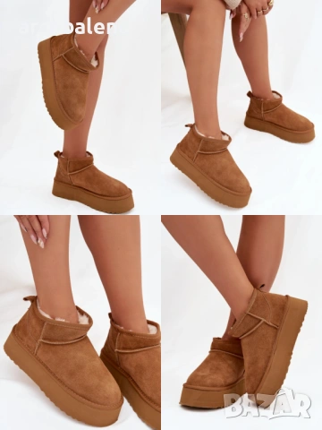 Дамски зимни боти от естествен велур Mairene, 3цвята , снимка 5 - Дамски боти - 53062957