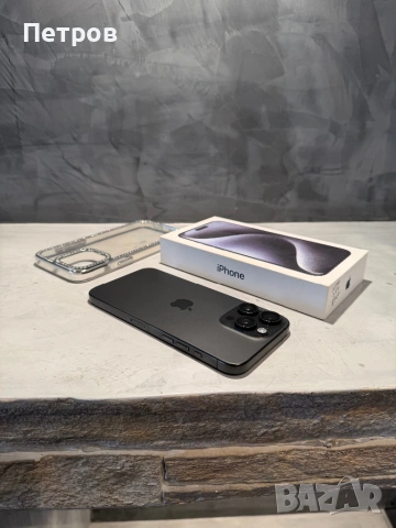 КАТО ЧИСТО НОВ Iphone 15 Pro Max 256 GB Black Titanium, снимка 2 - Apple iPhone - 54125139