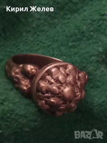 ВЪЗРОЖДЕНСКИ 18 ВЕК СРЕБЪРЕН ПРЪСТЕН РЪЧНА КУЮМДЖИЙЙСКА СТАРА ИЗРАБОТКА НАКИТ за НОСИЯ САЧАН 22611