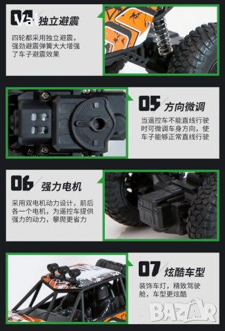 Малка детска количка с дистанционно управление тип “бъги” TOYCAR10, снимка 8 - Коли, камиони, мотори, писти - 53254189