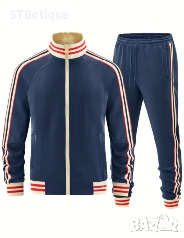 ❄️🧥Мъжки Спортен Комплект – Тъмно синьо , Кралско синьо Армейско зелено ,Черно | STBoutique❄️💥