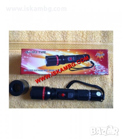 ЕЛЕКТРОШОК С МОЩЕН ЛЕД ФЕНЕР - код 912, снимка 4 - Бойно оръжие - 34088851