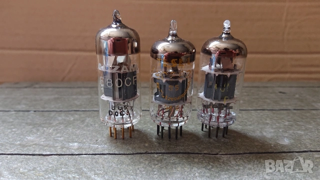 Нова радиолампа gold pin ADZAM E80CF. Нови радиолампи TESLA ECF82, TUNGSRAM PCF80. 