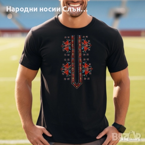 Мъжка тениска с бродирана шевица, снимка 10 - Тениски - 51933685