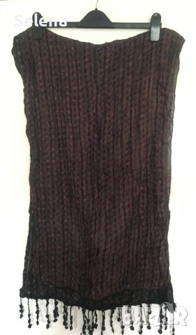 шал с две лица и намачкан ефект, снимка 2 - Шалове - 39720809