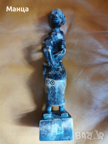 Дървена Африканска фигура, снимка 2 - Статуетки - 36543768