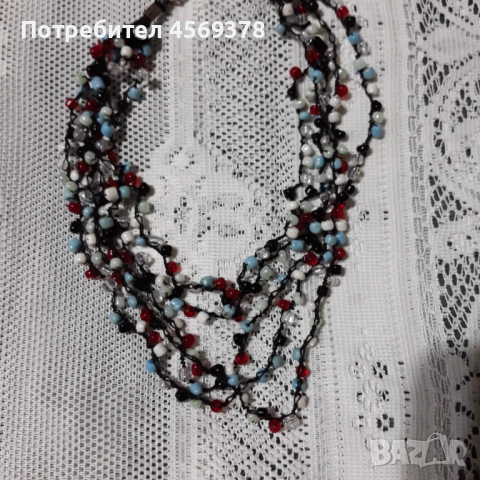 Многоредово Колие с перли , снимка 2 - Колиета, медальони, синджири - 52290604