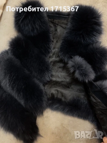 Елек от естествен косъм лисица , снимка 3 - Елеци - 52813105