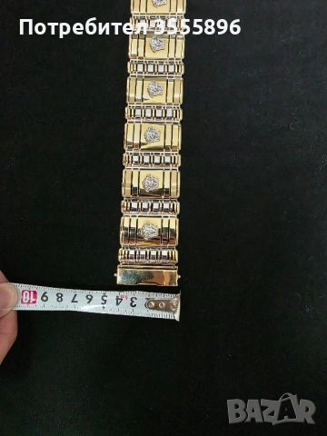 Златна мъжка гривна, снимка 3 - Гривни - 51625472