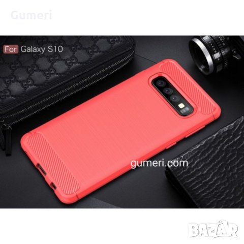 Samsung Galaxy S10 Карбонов удароустойчив гръб , снимка 4 - Калъфи, кейсове - 30563400