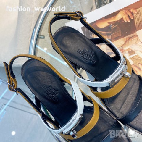 Дамски сандали на ток HERMES (35-41) - реплика, снимка 3 - Дамски обувки на ток - 36813537