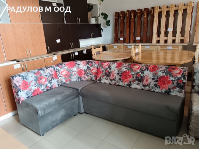 НАЛИЧЕН! Кухненски ъглов диван 190*125 см - ляв и десен, с избор на дамаска, снимка 2 - Дивани и мека мебел - 37531427