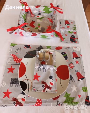 Коледни тишлайфери, покривки, подложки за хранене, снимка 10 - Покривки за маси - 38923544