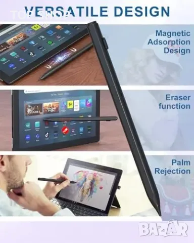 Нов Сензитивен стилус за рисуване писане Chromebook Amazon Fire Max 11, снимка 6 - Друга електроника - 49567127