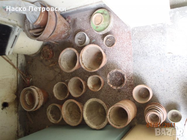 Ретро Керамични саксии за растения всякакви размери, употребявани и чисто нови; поставки за саксии , снимка 3 - Саксии и кашпи - 29813849
