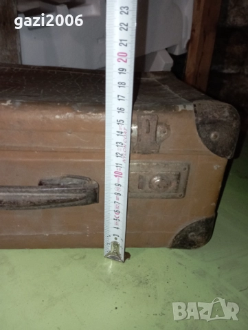 Кожен куфар-Антика, снимка 3 - Антикварни и старинни предмети - 52617079