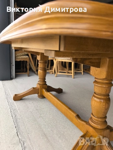 Разтегателна трапезна маса 2,60 м. (01-143.1), снимка 5 - Маси - 54152233
