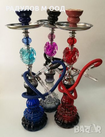 Наргиле релефно стъкло 53 см / 5061, снимка 4 - Наргилета - 35466128