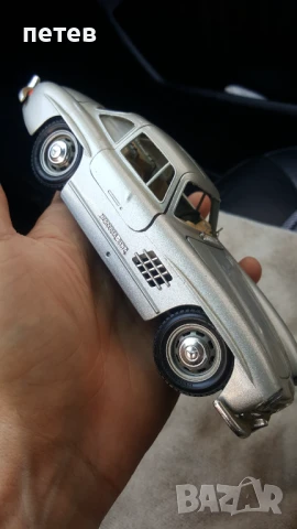 Метална количка. Mercedes sl300, снимка 6 - Антикварни и старинни предмети - 50671811