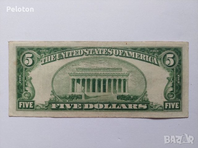 5 долара от 1934, снимка 2 - Нумизматика и бонистика - 40389135