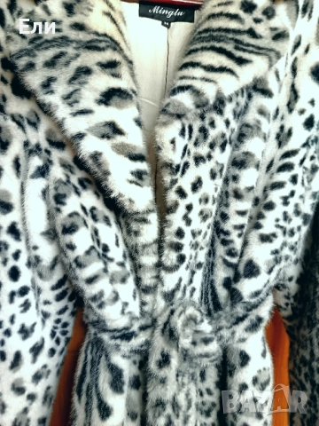 Палто леопардов принт, снимка 2 - Палта, манта - 52546162