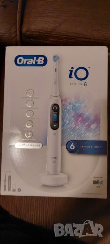 Ел. четка за зъби Oral-B iO8 с магнитни технологии и микровибрации White Alabaster, снимка 6 - Други - 43180849